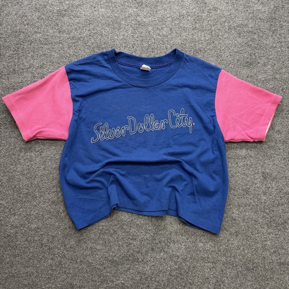 Vintage 90s Silver Dollar City Branson Missouri T Shirt Size Large USA